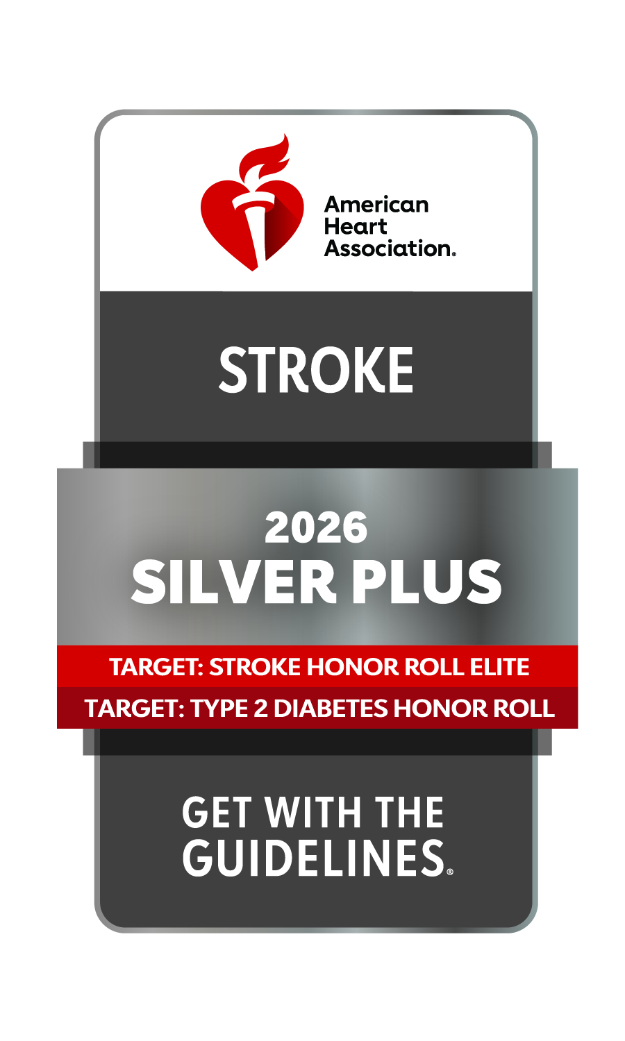 American Heart Association 2026 Silver Plus Award